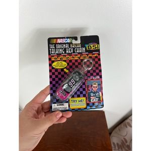 NWT Vintage The original Nascar Talking Key Chain Jeff Burton #99